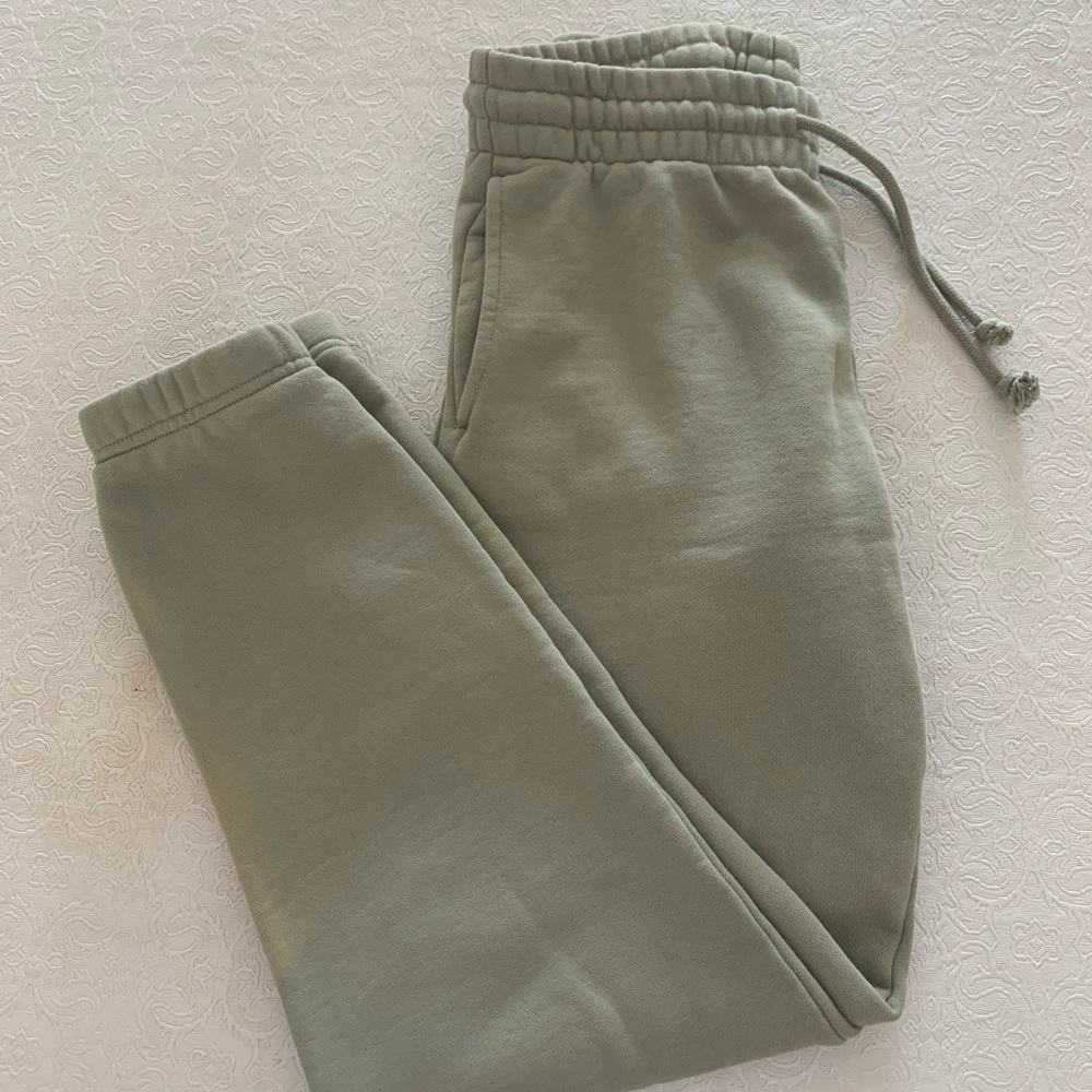 Aritzia CozyAF perfect sweatpants Silver Sage Green